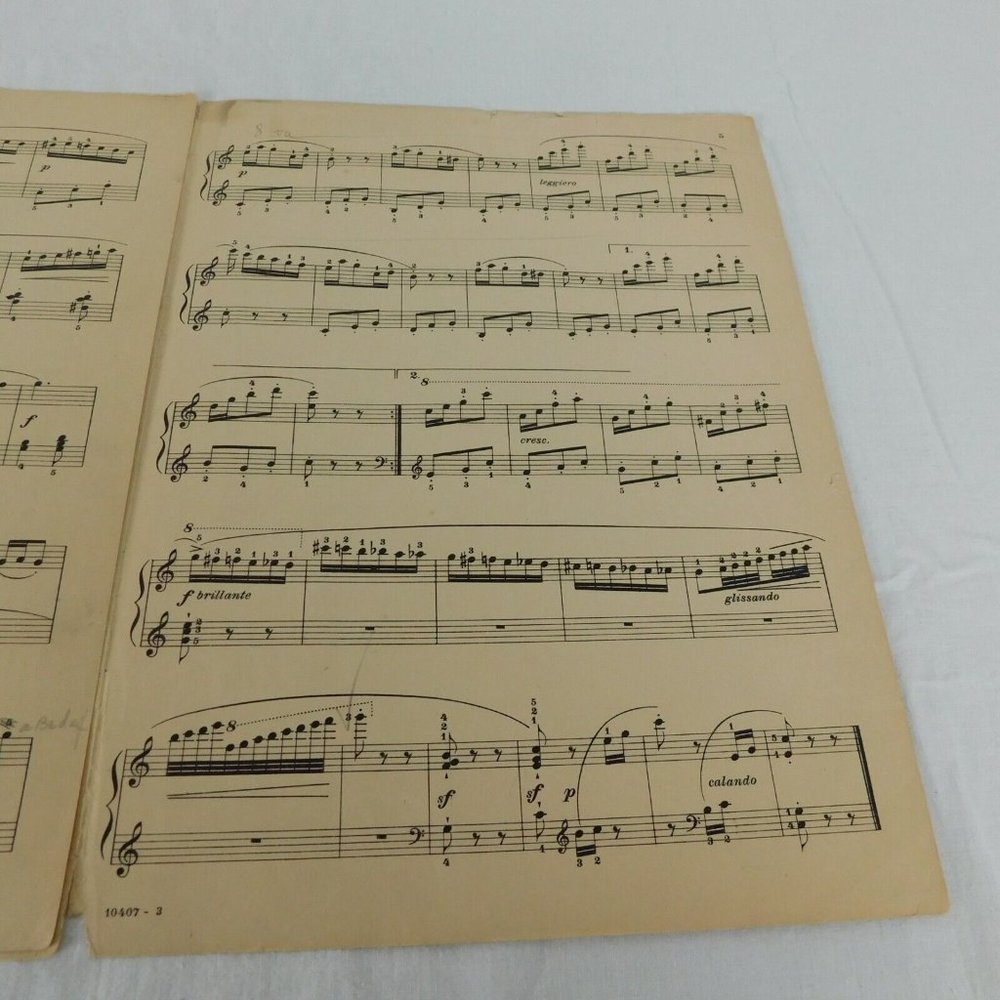 Antique Piano Sheet Music 1906 The Music Box Easy Instructive Second Third Grade - Picture 4 of 6